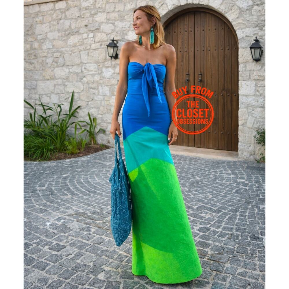 Mango x Simon Miller Colorblock Strapless Maxi Dress NWT - Picture 10 of 16